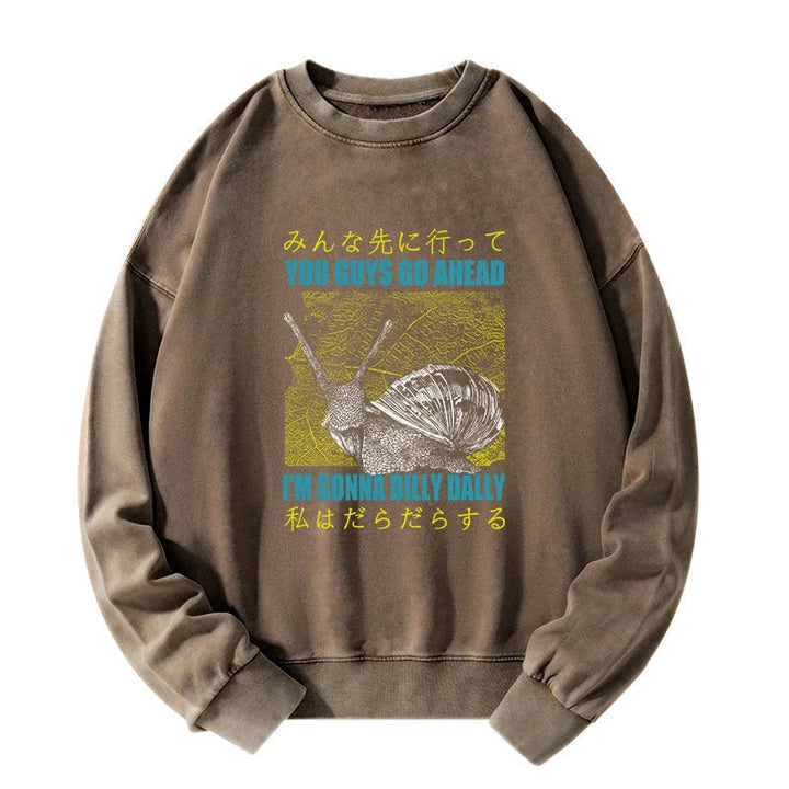 Slow Snail Japanese Washed Sweatshirt