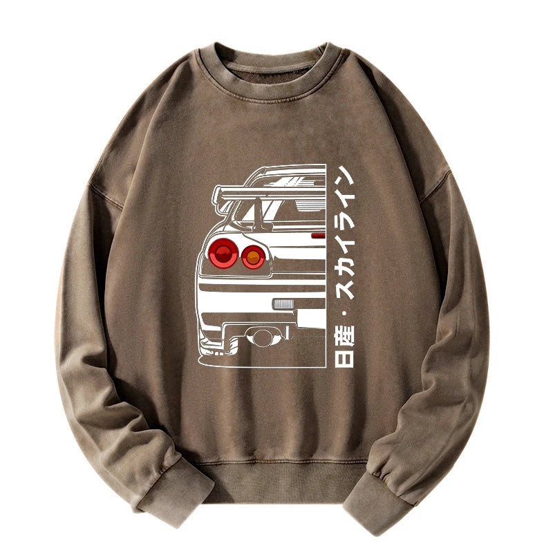Nissan Skyline GTR R34 Washed Sweatshirt