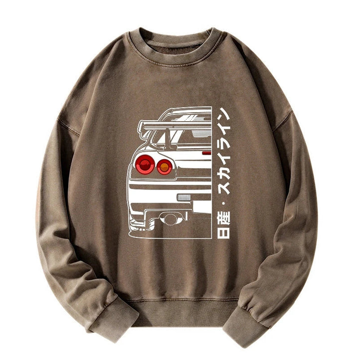 Nissan Skyline GTR R34 Washed Sweatshirt