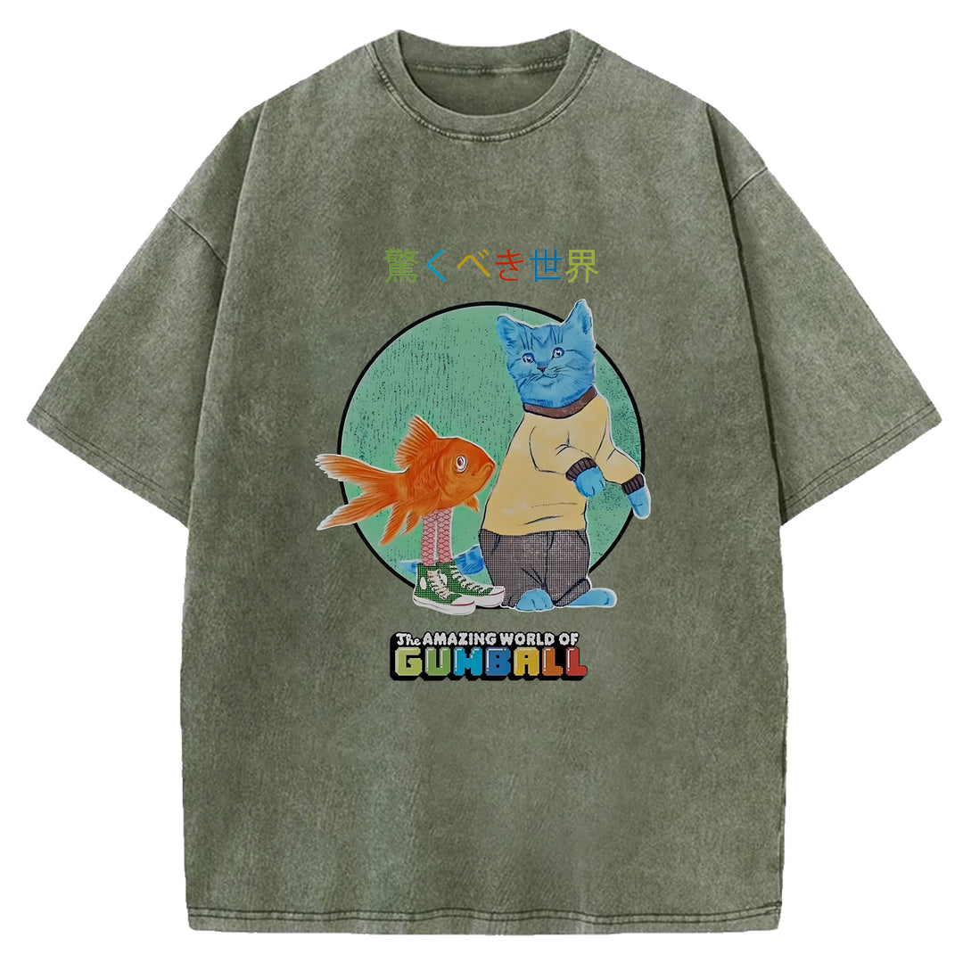 Amazing World Wash Crew Neck T-Shirt