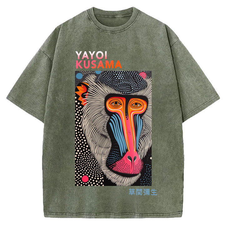 Yayoi Kusama Vintage Washed Crew Neck T-Shirt