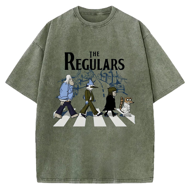 The Regulars Cartoon Washed Crew Neck T-Shirt