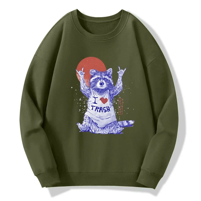 I love Trash Sweatshirt