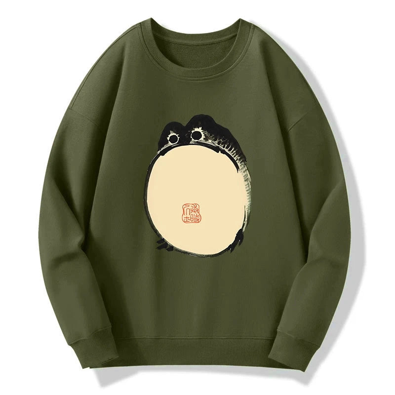 Grumpy Frog Japanese Sweatshirt