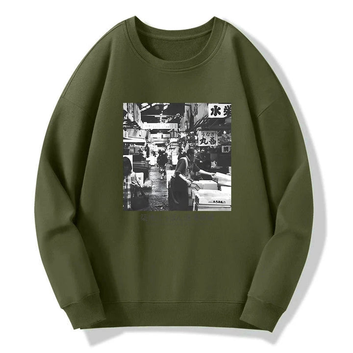 Tsukiji Fish Market Photo Sweatshirt