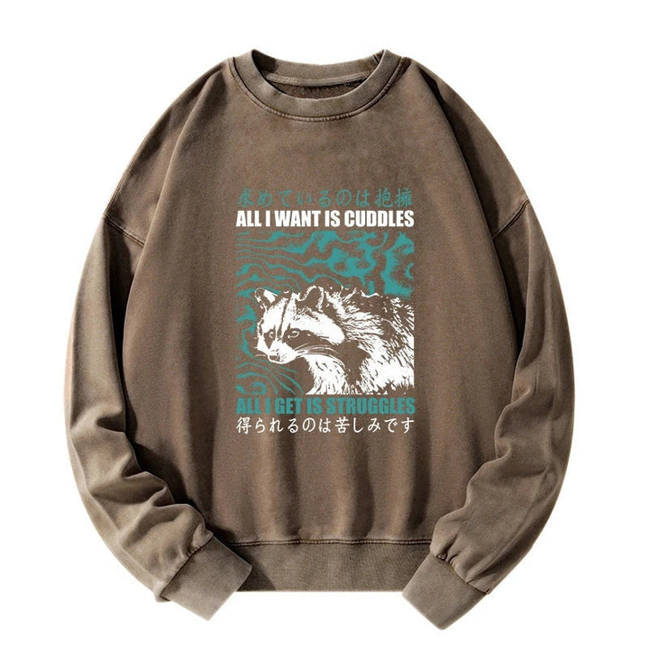 All I Get Is Struggles Washed Sweatshirt