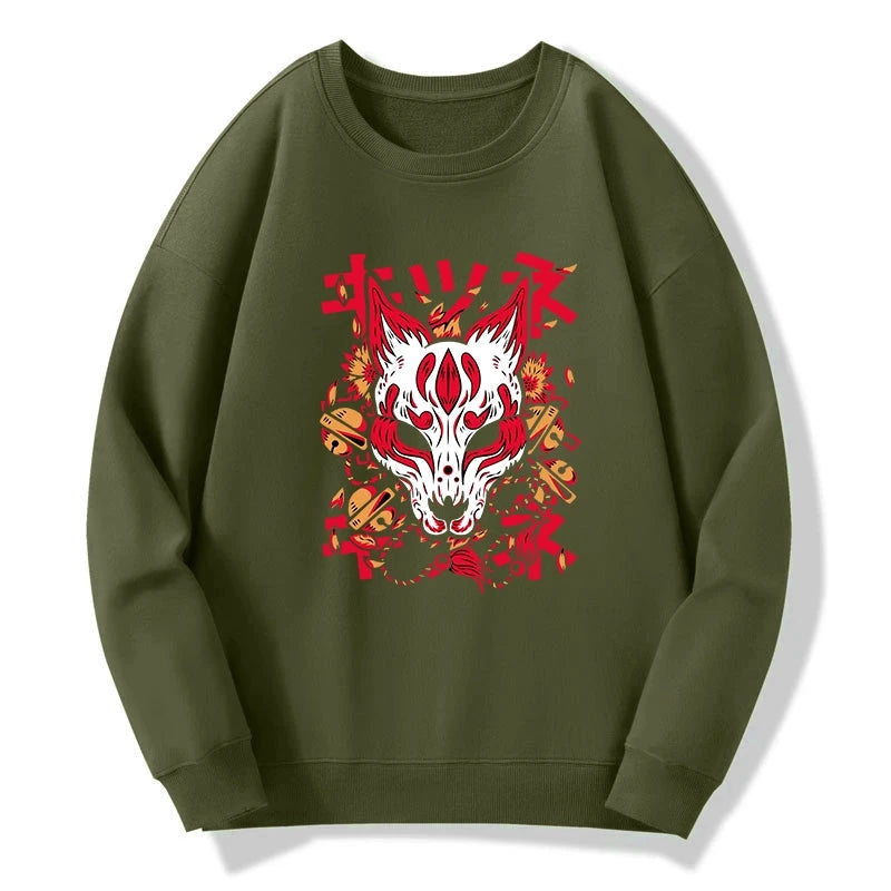 Japanese Kitsune Mask Sweatshirt