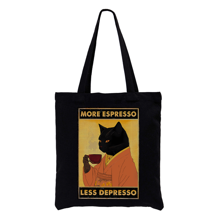 Increase Espresso Decrease Distress Tote Bag