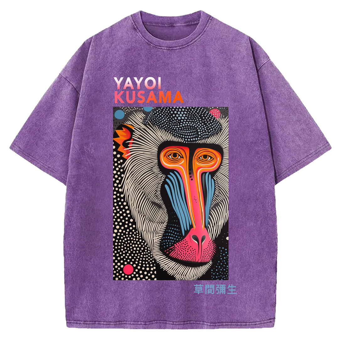 Yayoi Kusama Vintage Washed Crew Neck T-Shirt