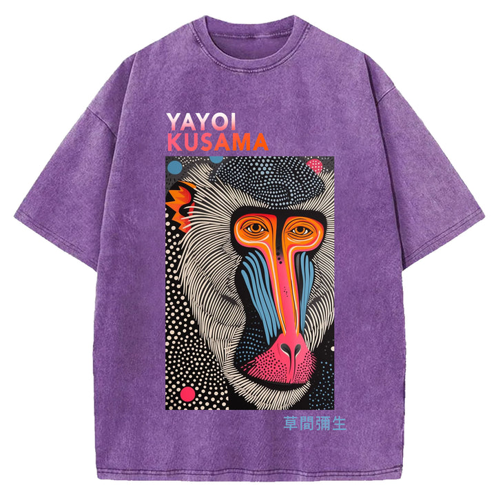 Yayoi Kusama Vintage Washed Crew Neck T-Shirt