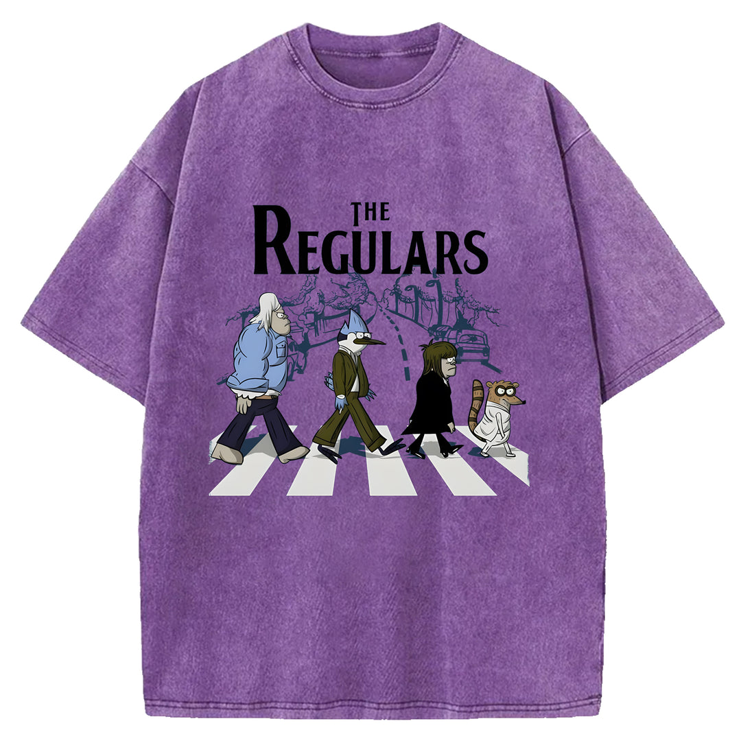 The Regulars Cartoon Washed Crew Neck T-Shirt