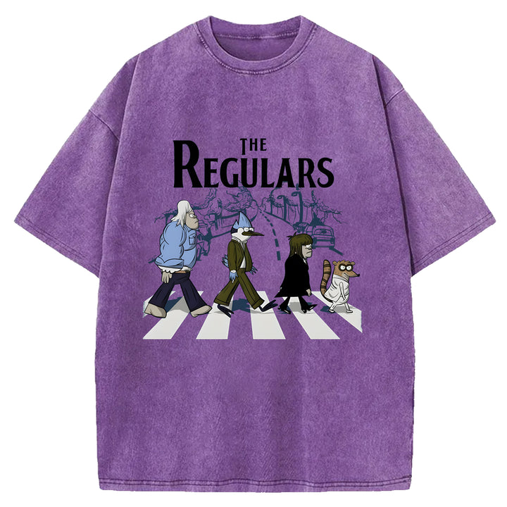 The Regulars Cartoon Washed Crew Neck T-Shirt