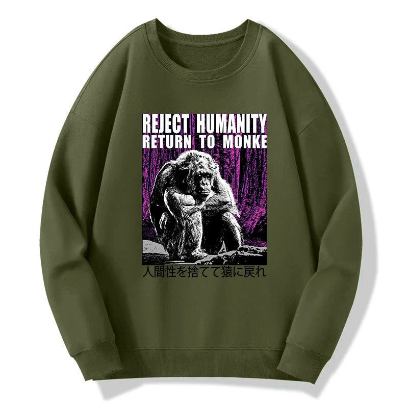 Reject Humanity Return To Monkey Japan Sweatshirt