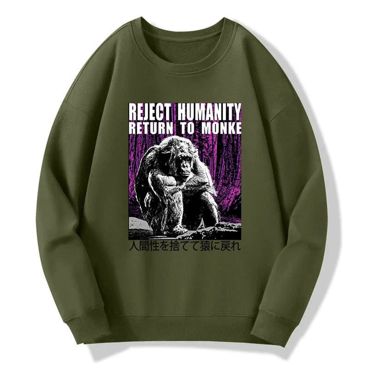 Reject Humanity Return To Monkey Japan Sweatshirt