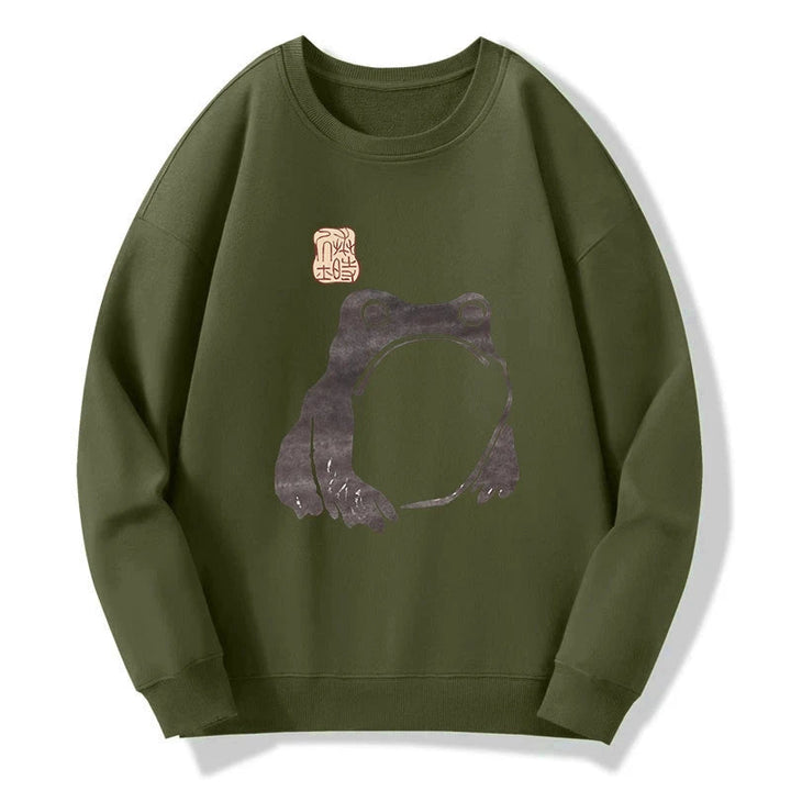 Matsumoto Hoji woodblock print frog Sweatshirt