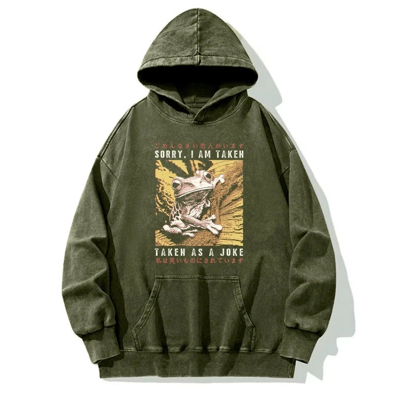 The Tragic Frog Japanese Washed Hoodie