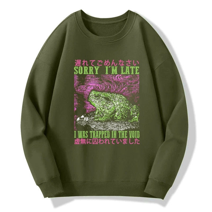 A Frog In Distress Japanese Sweatshirt