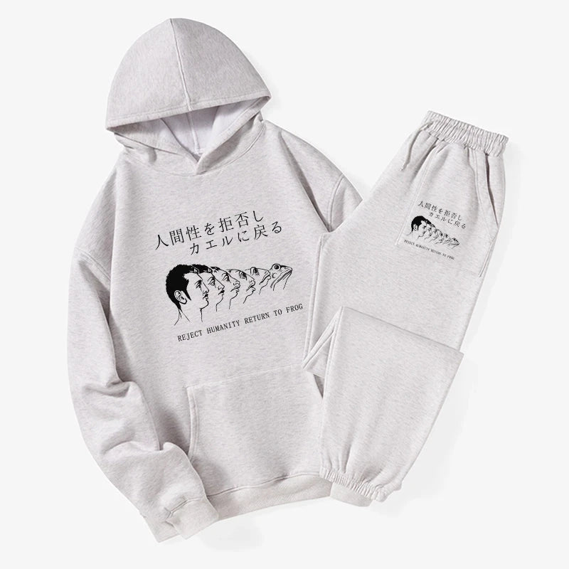 Return To Frog Fleece Lined Hoodie Set