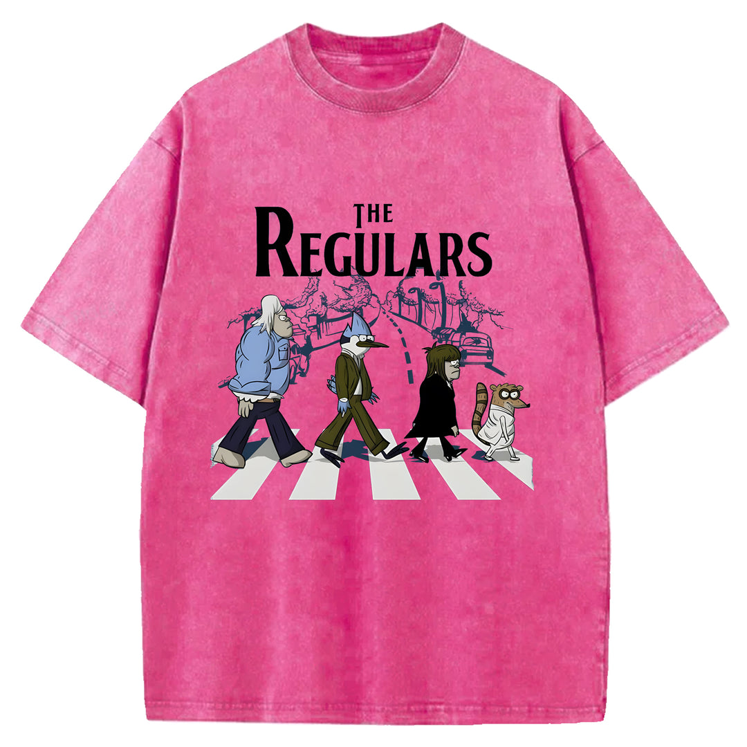 The Regulars Cartoon Washed Crew Neck T-Shirt