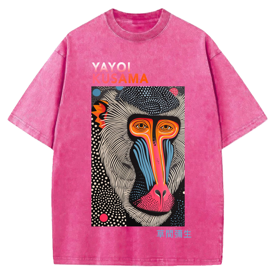 Yayoi Kusama Vintage Washed Crew Neck T-Shirt
