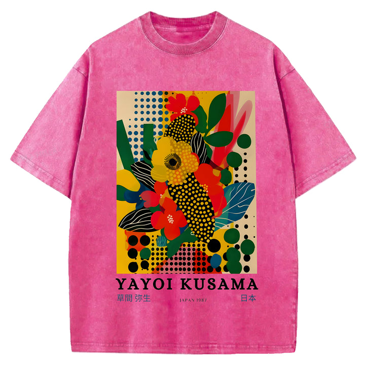 Yayoi Kusama Vintage Washed Crew Neck T-Shirt