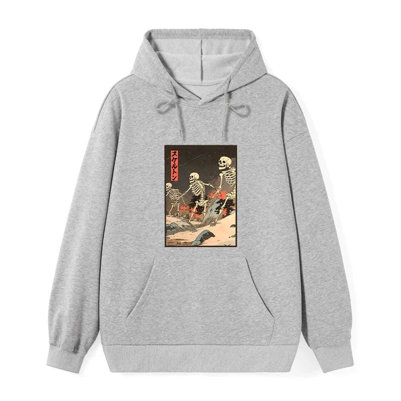 Japanese Rising Skeletons Classic Hoodie