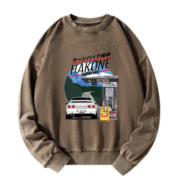 Hakone Nissan Skyline R32 JDM Washed Sweatshirt