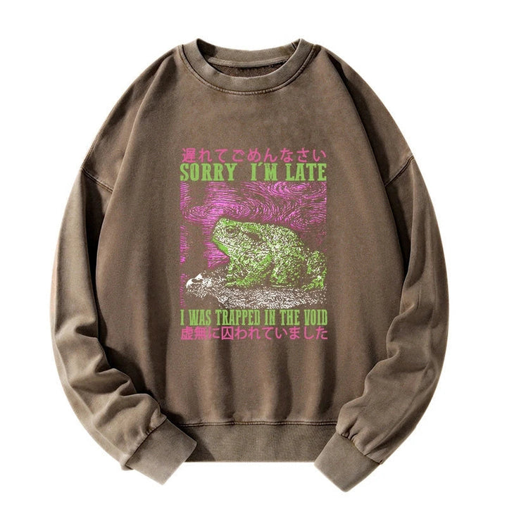 A Frog In Distress Japanese Washed Sweatshirt