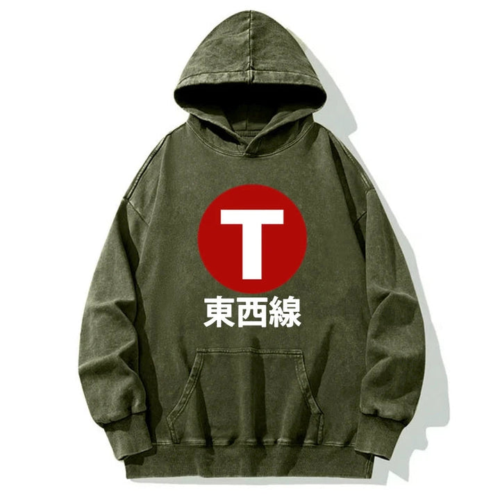 Tozai Line Kyoto Washed Hoodie