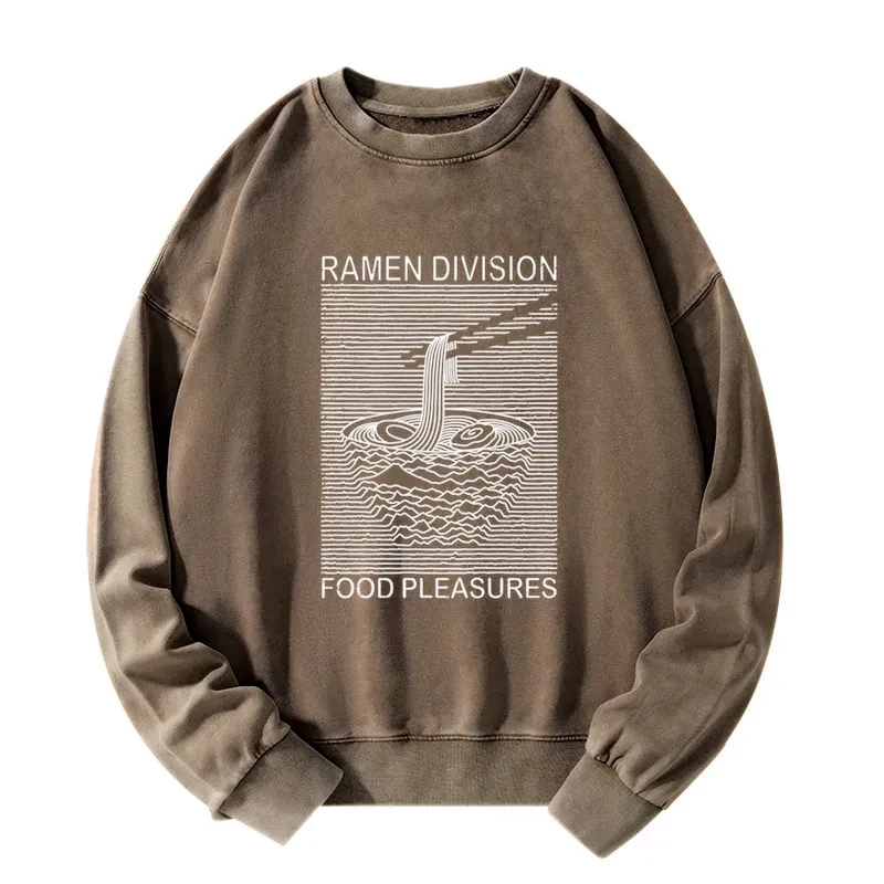 Ramen Division Food Pleasures Washed Sweatshirt