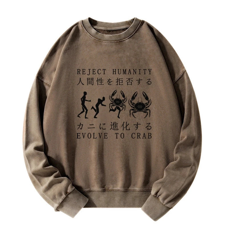 Reject Humanity Rvolve To Crab Washed Sweatshirt