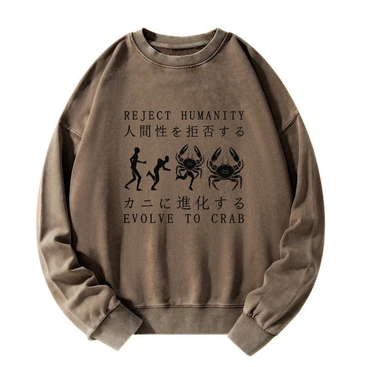 Reject Humanity Rvolve To Crab Washed Sweatshirt