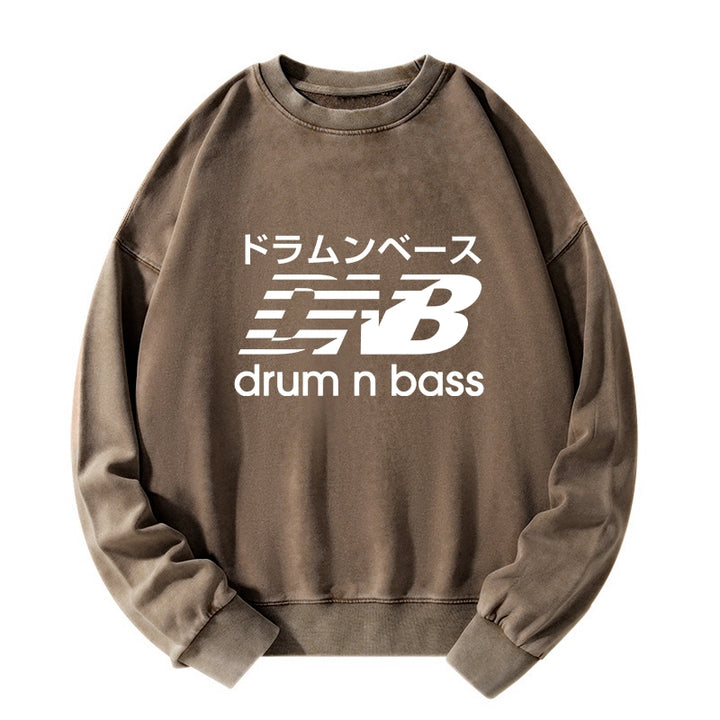 Japanese Drum And Bass Washed Sweatshirt