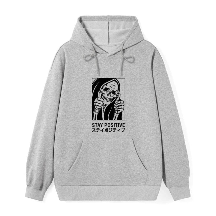 Stay Positive Skeleton Classic Hoodie