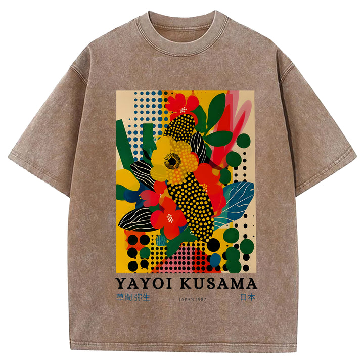 Yayoi Kusama Vintage Washed Crew Neck T-Shirt