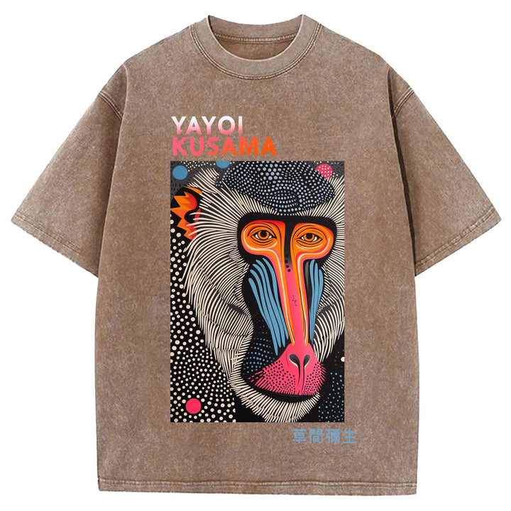 Yayoi Kusama Vintage Washed Crew Neck T-Shirt