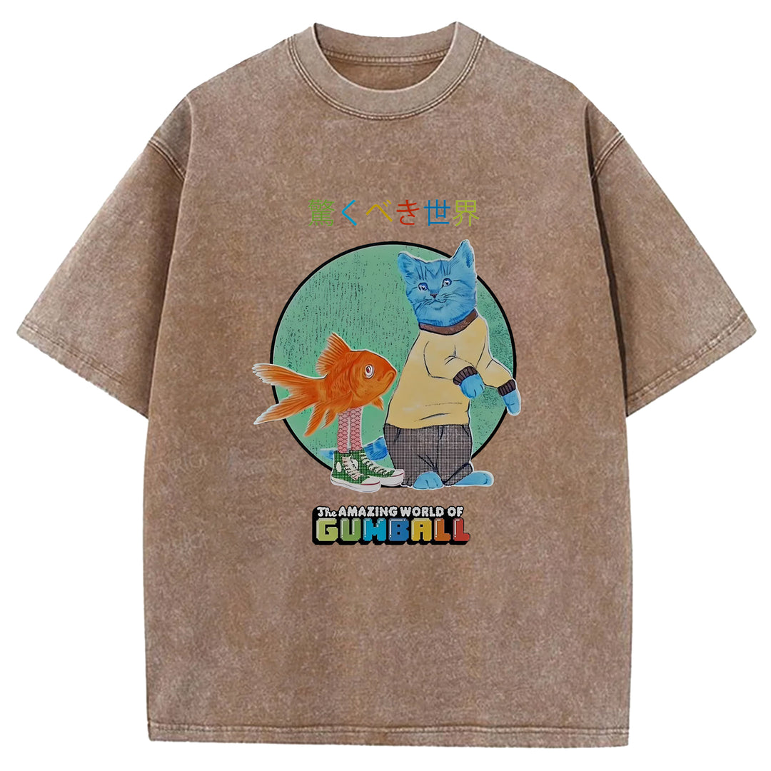 Amazing World Wash Crew Neck T-Shirt