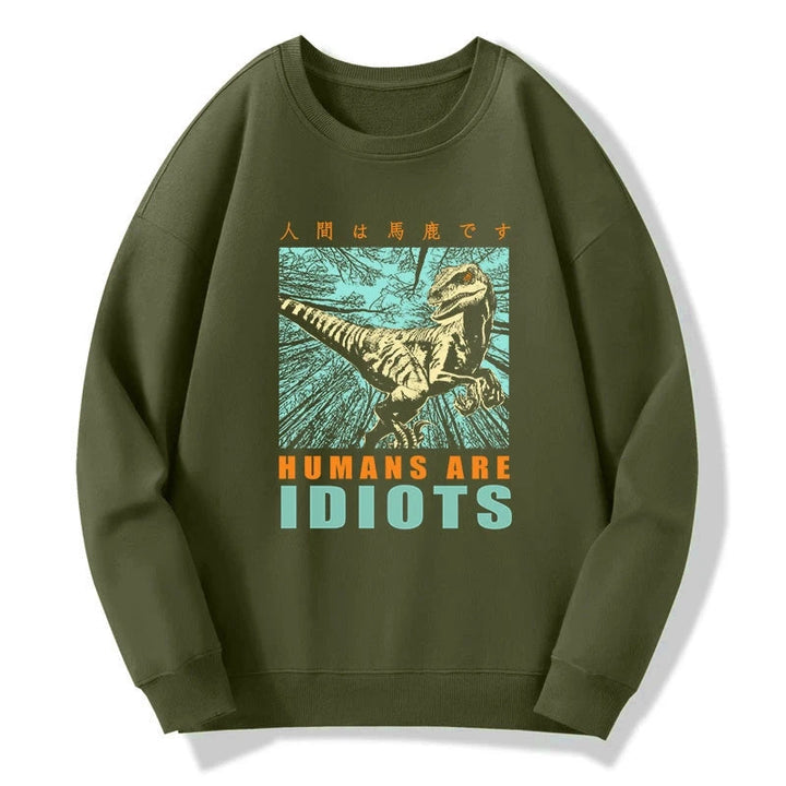 Mocking Dinosaurs Japanese Sweatshirt