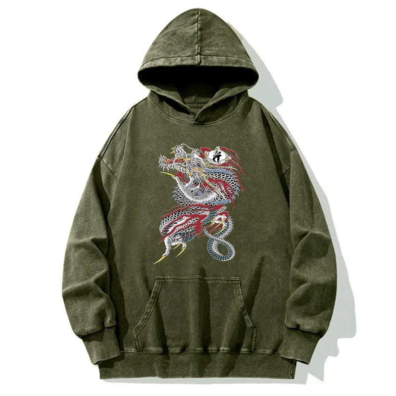 Dragon of Dojima Washed Hoodie