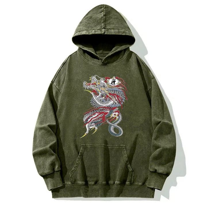 Dragon of Dojima Washed Hoodie