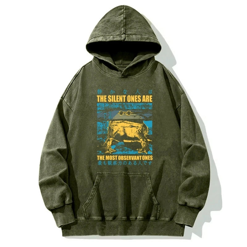 Silent Frog Japanese Washed Hoodie