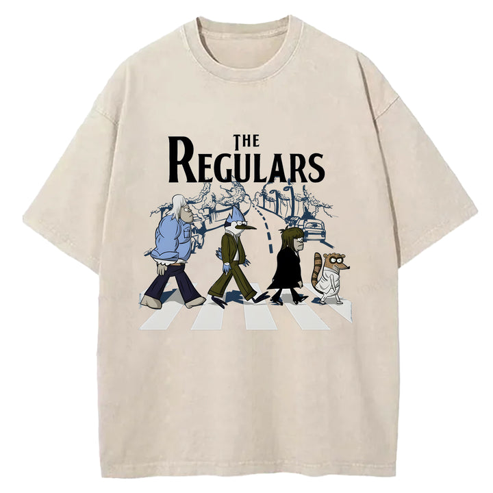 The Regulars Cartoon Washed Crew Neck T-Shirt
