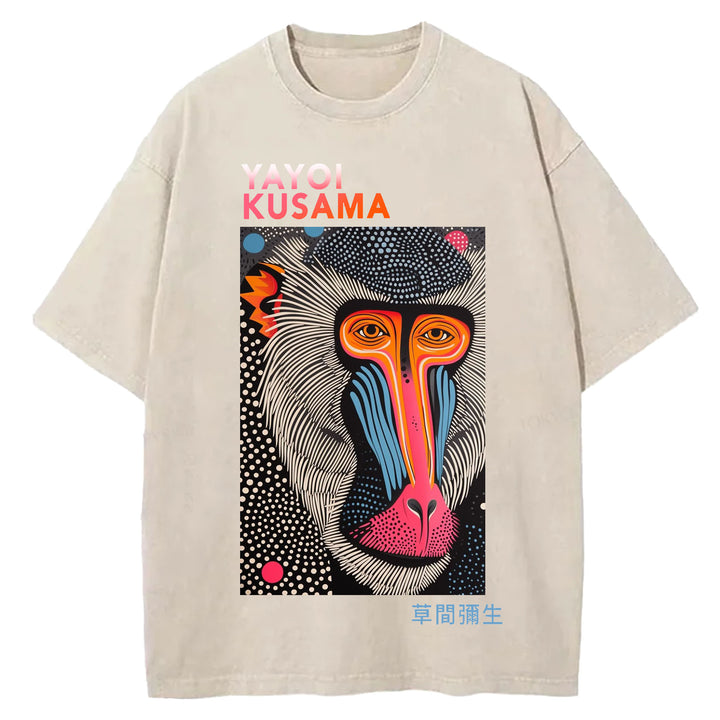 Yayoi Kusama Vintage Washed Crew Neck T-Shirt
