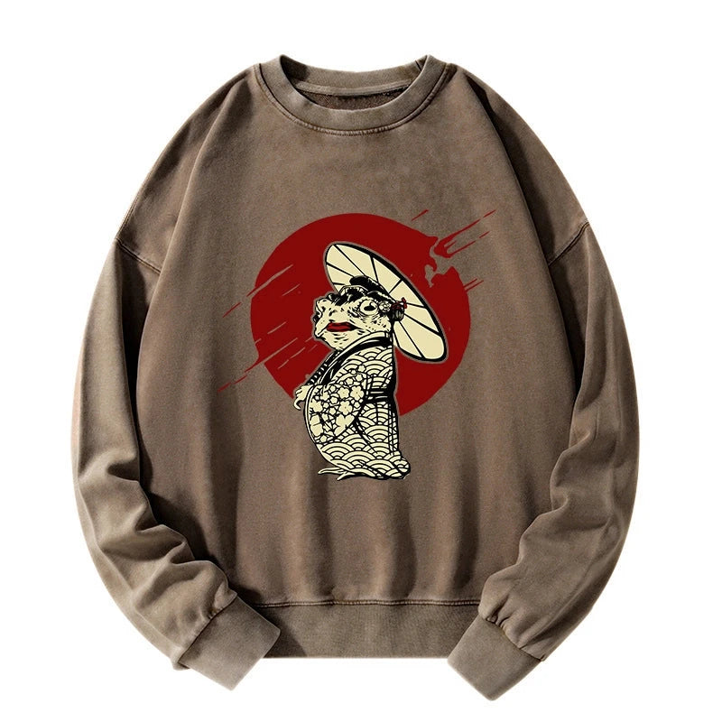Frog Monster Washed Sweatshirt