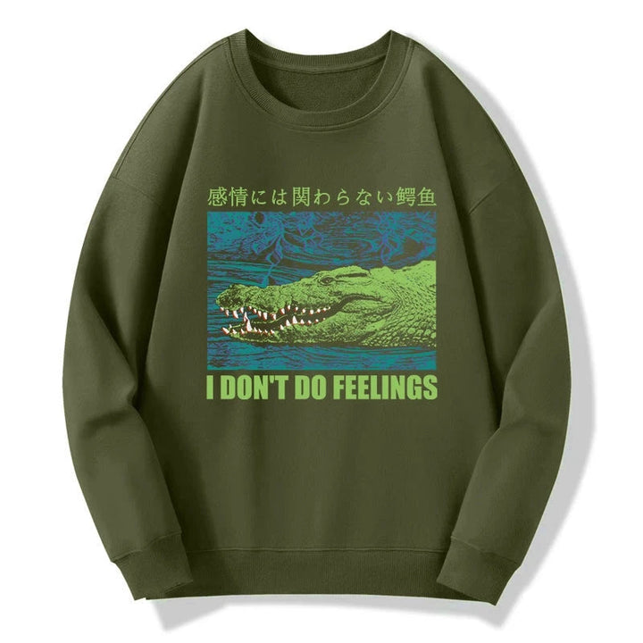 An Emotionless Crocodile Sweatshirt
