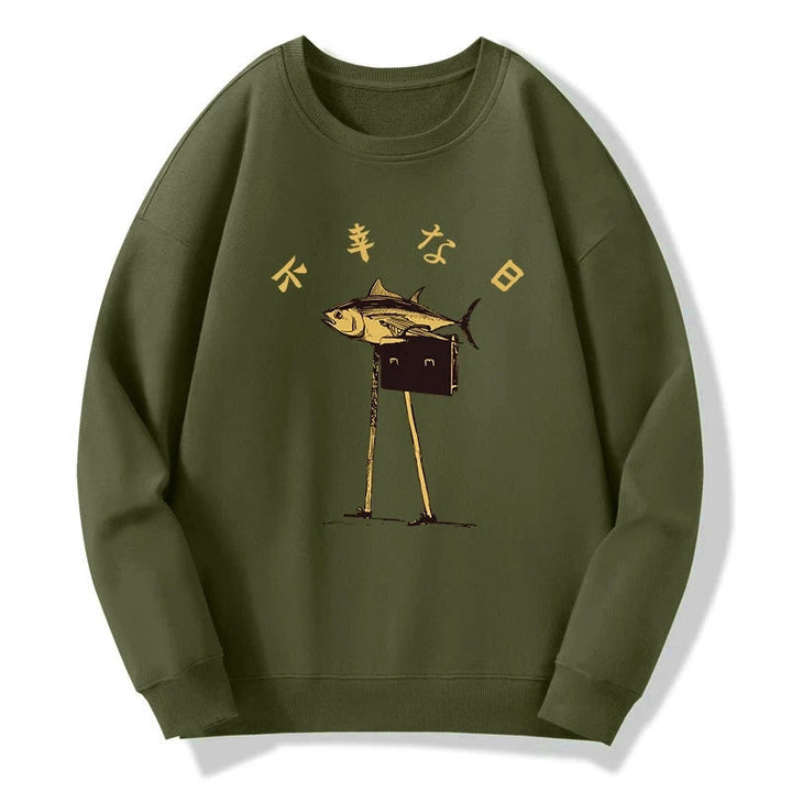 Unlucky Fish Japanese Sweatshirt