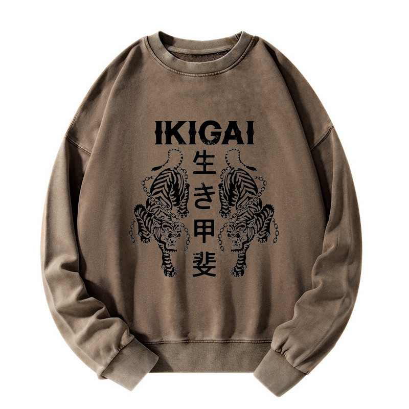 Japanese Chain Tiger Washed Sweatshirt
