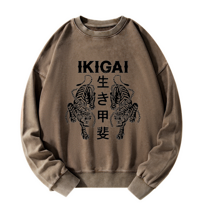 Japanese Chain Tiger Washed Sweatshirt