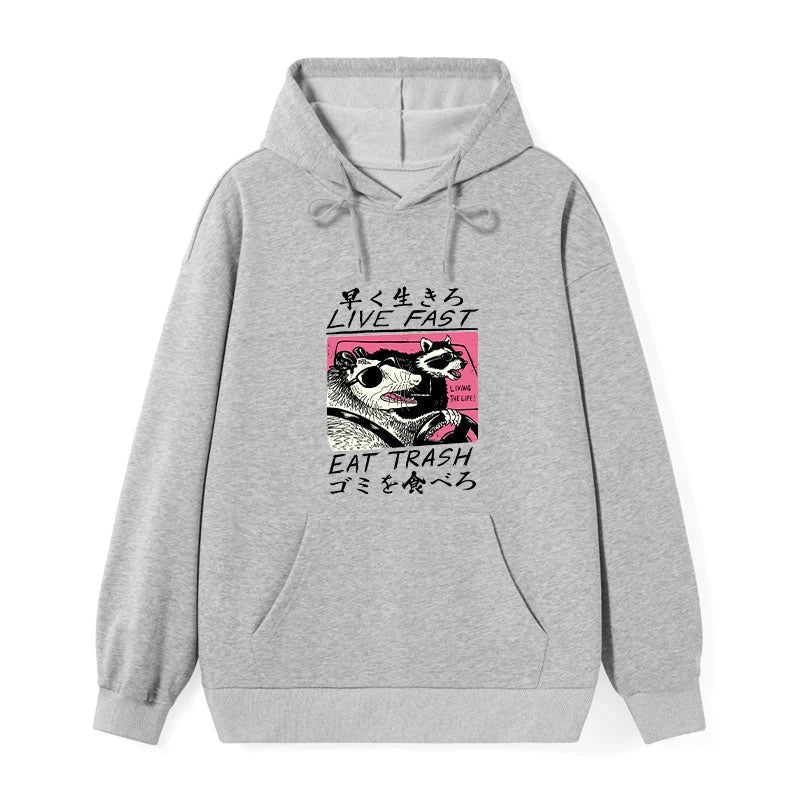 Live Fast Eat Trash Classic Hoodie