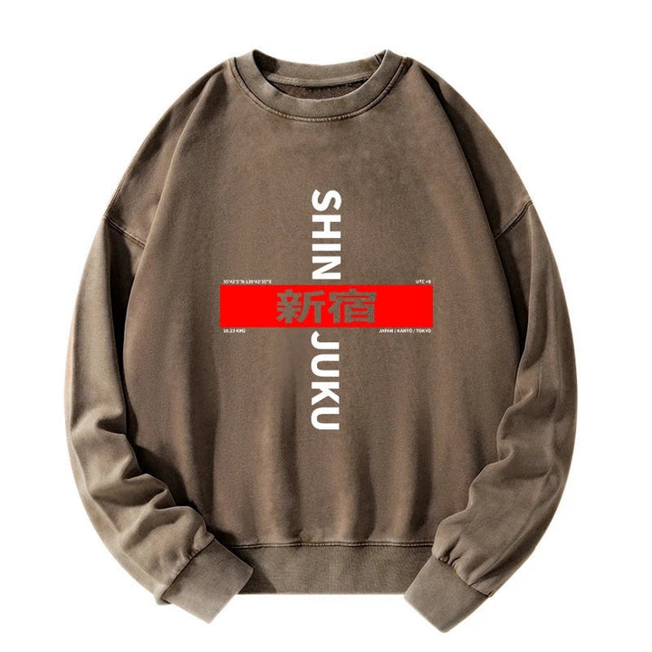 Shinjuku Prefecture Japan Washed Sweatshirt
